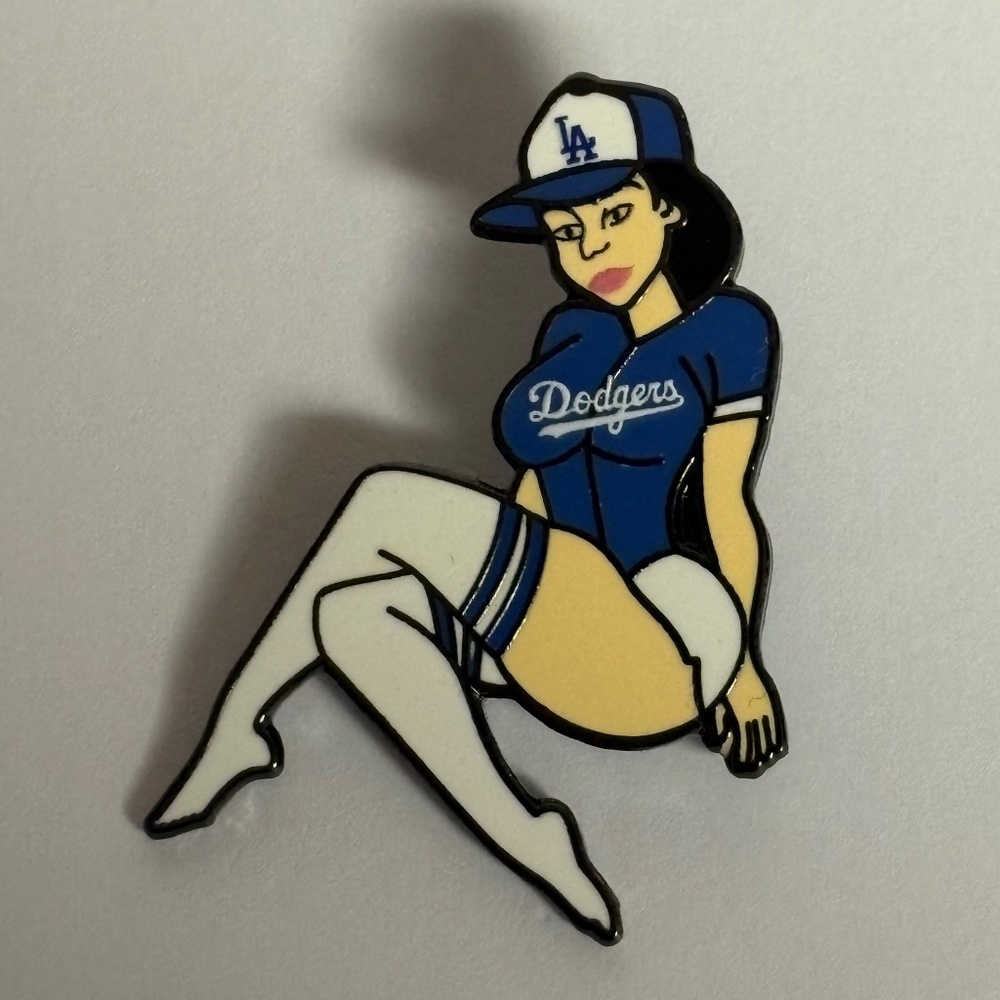 LA Dodgers Ballpark Pin Up Girl Hat Pin Fitted Hats Pins Bag Baseball New Era